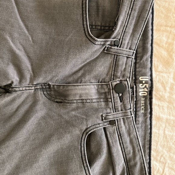 Under 510 Grey Slub Jean 30W x 28L Slim tapered - NWOT, never worn - Picture 3 of 4